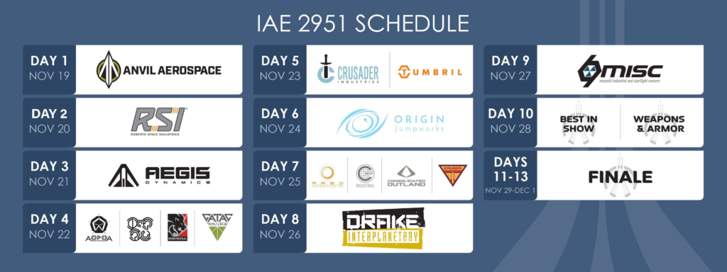 IAE 2951 schedule